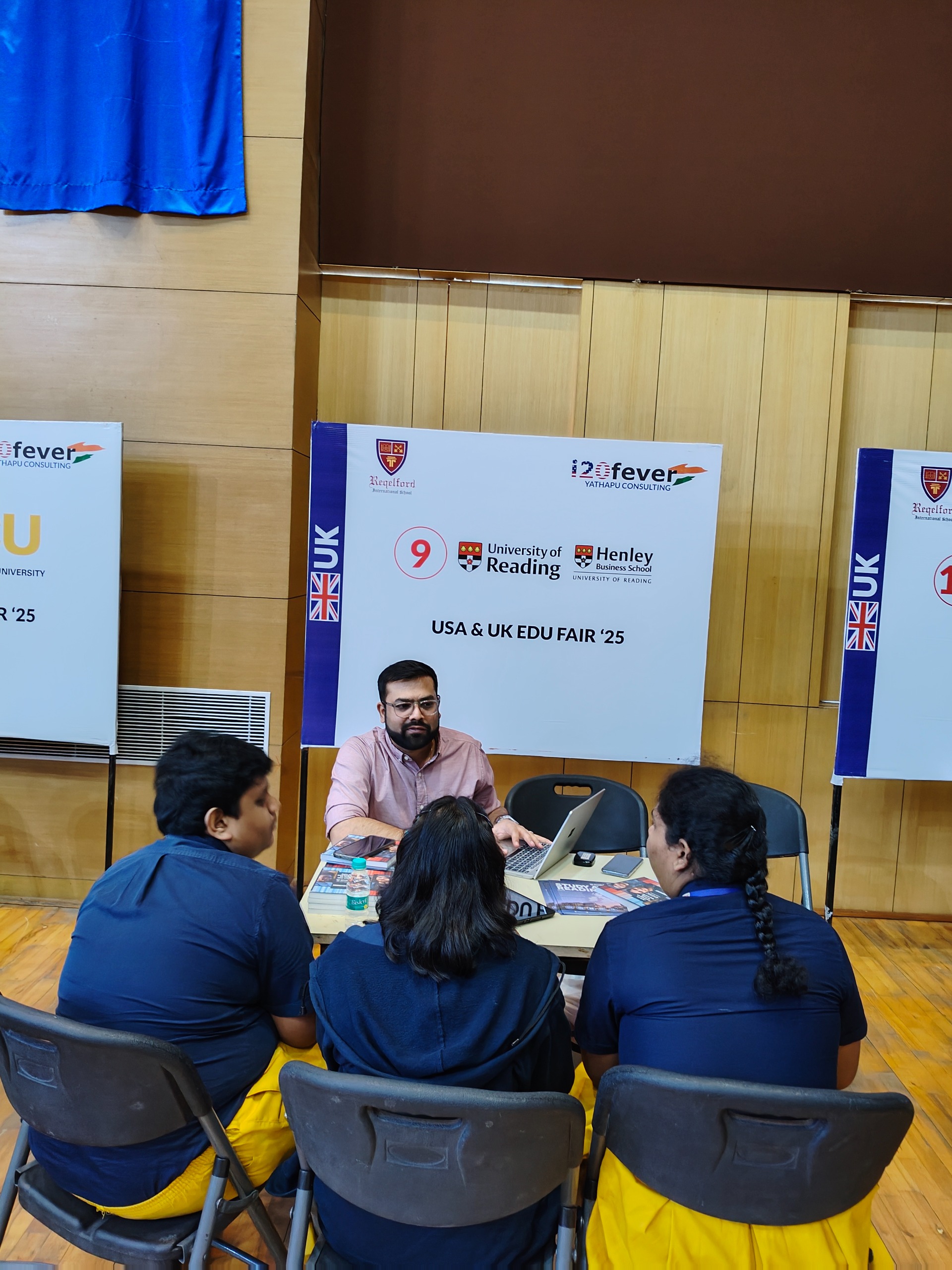 i20fever education fair consultation with University of Reading